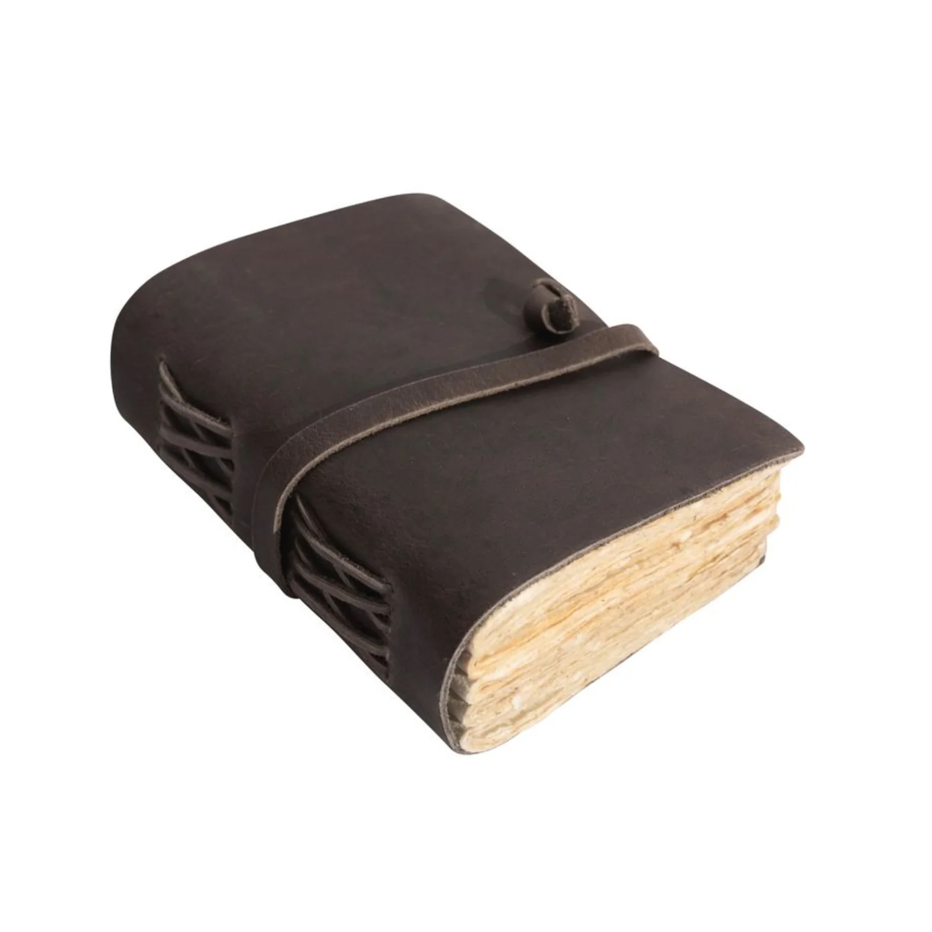 2nd Edition Mini Wrap Leather Journal - Smoke