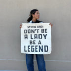 Stevie Said Hand Painted Wall Tarp 25x25