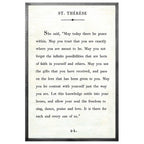 St. Therese Art Print - Grey Wood