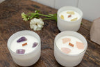 Rose Quartz Crystal Candle - 11oz