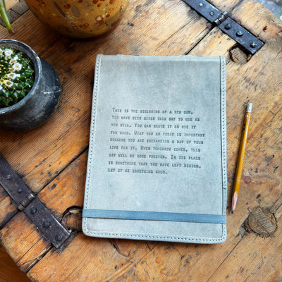 Signature Leather Journals - Stone