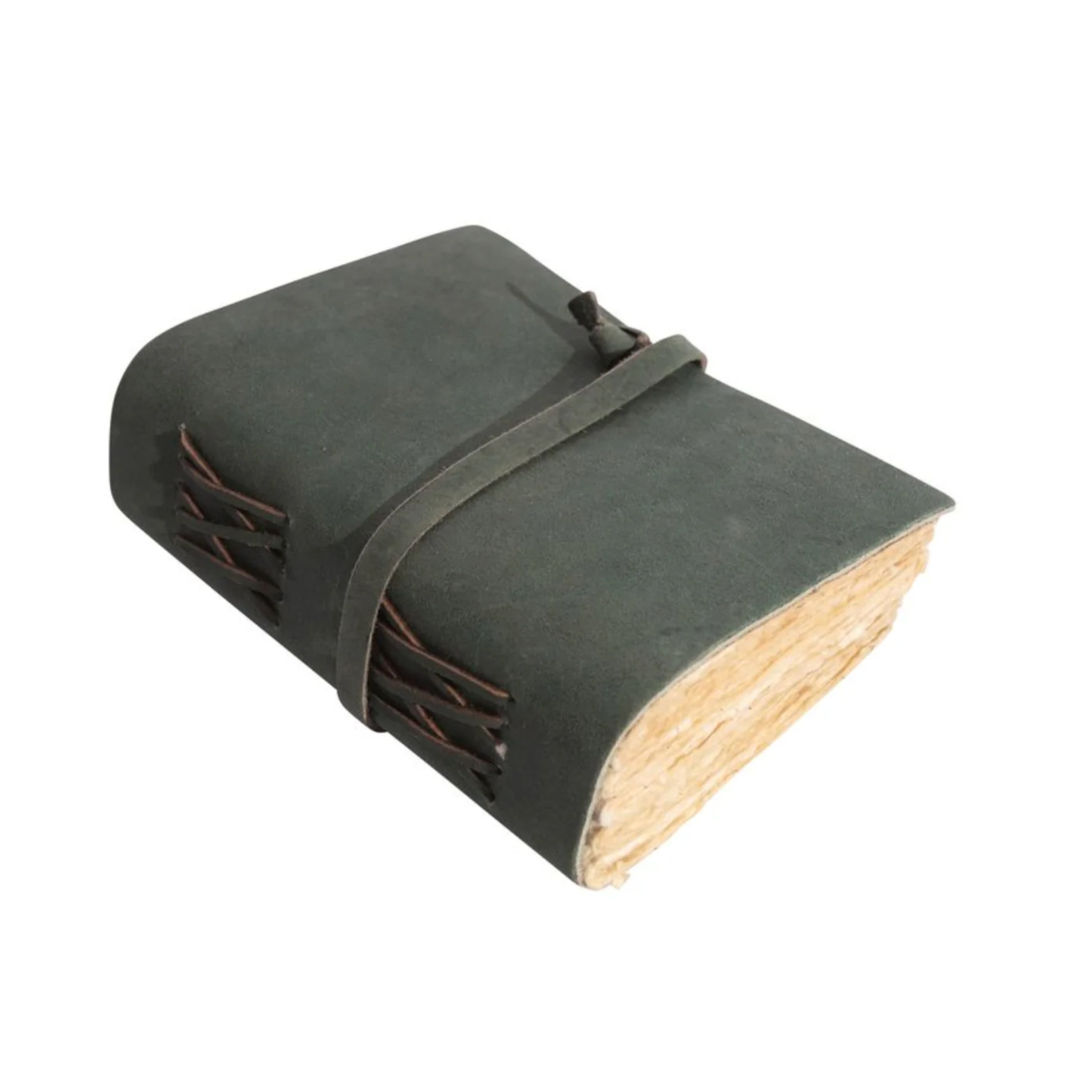 2nd Edition Mini Wrap Leather Journal - Thyme
