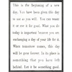 This is the Beginning Art Print - Grey Wood