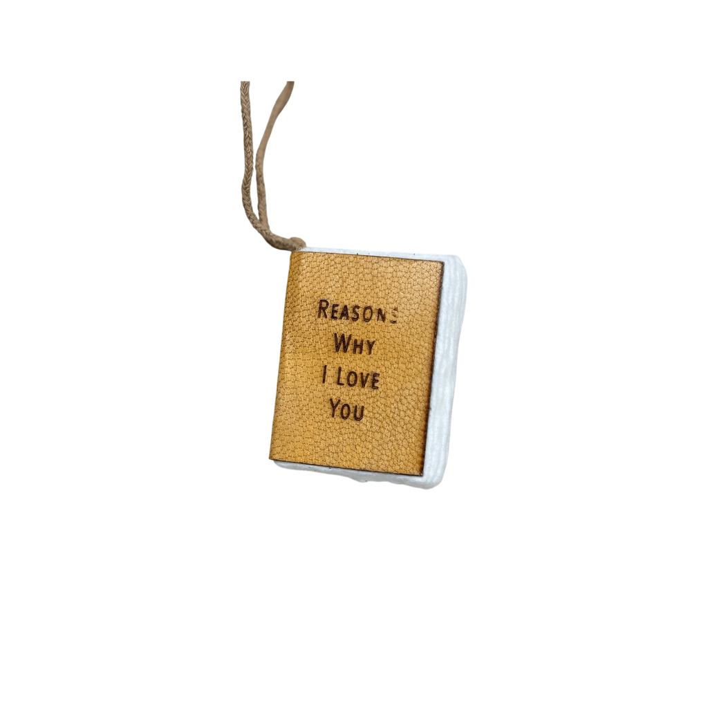 Reasons Why I Love You Little Book Ornament
