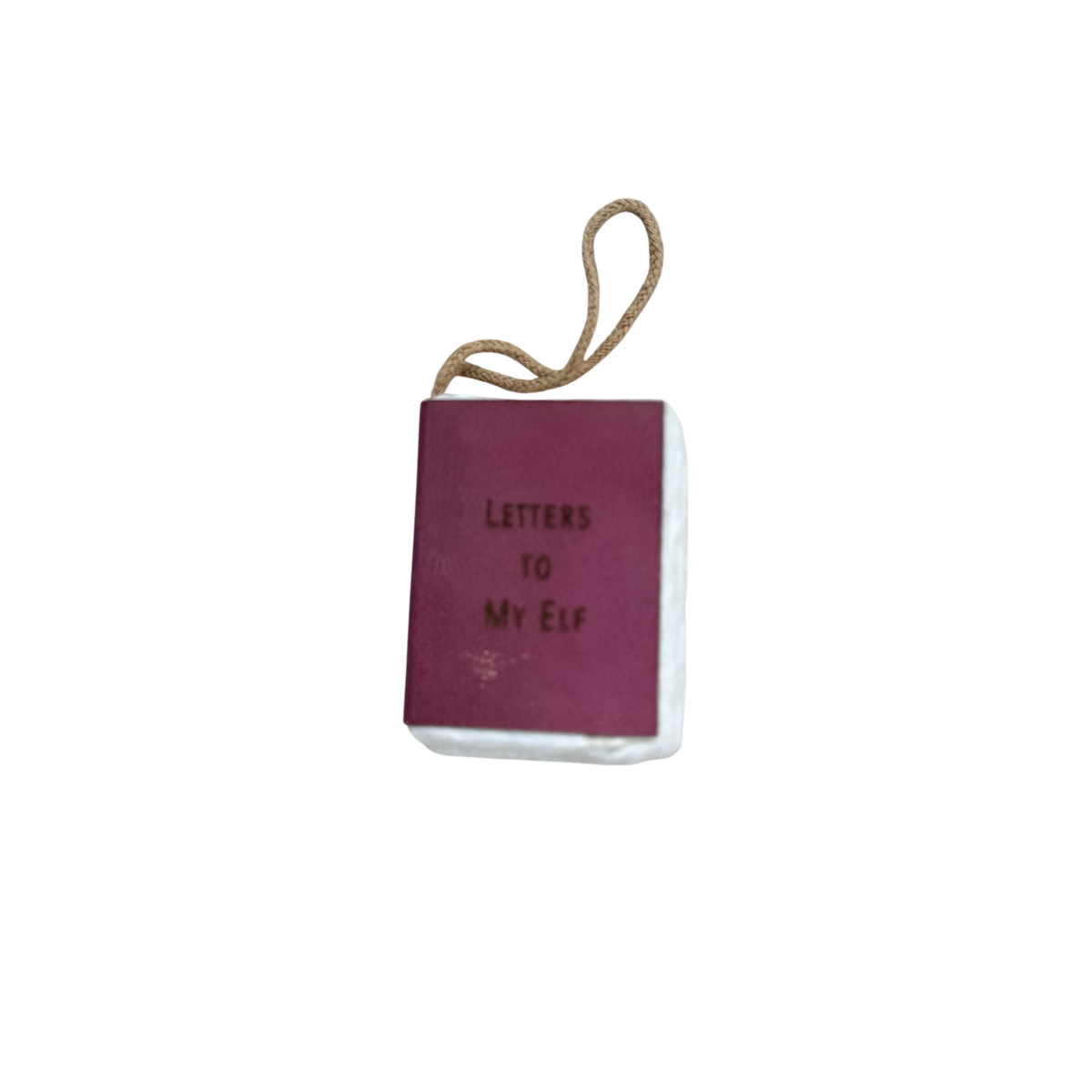 Letters To My Elf Little Book Ornament - Red