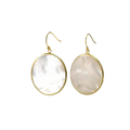 Round Mother of Pearl Earrings