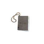 Wish List Little Book Ornament - Grey
