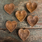 Angels Are Watching Wood Heart Trinket Tray
