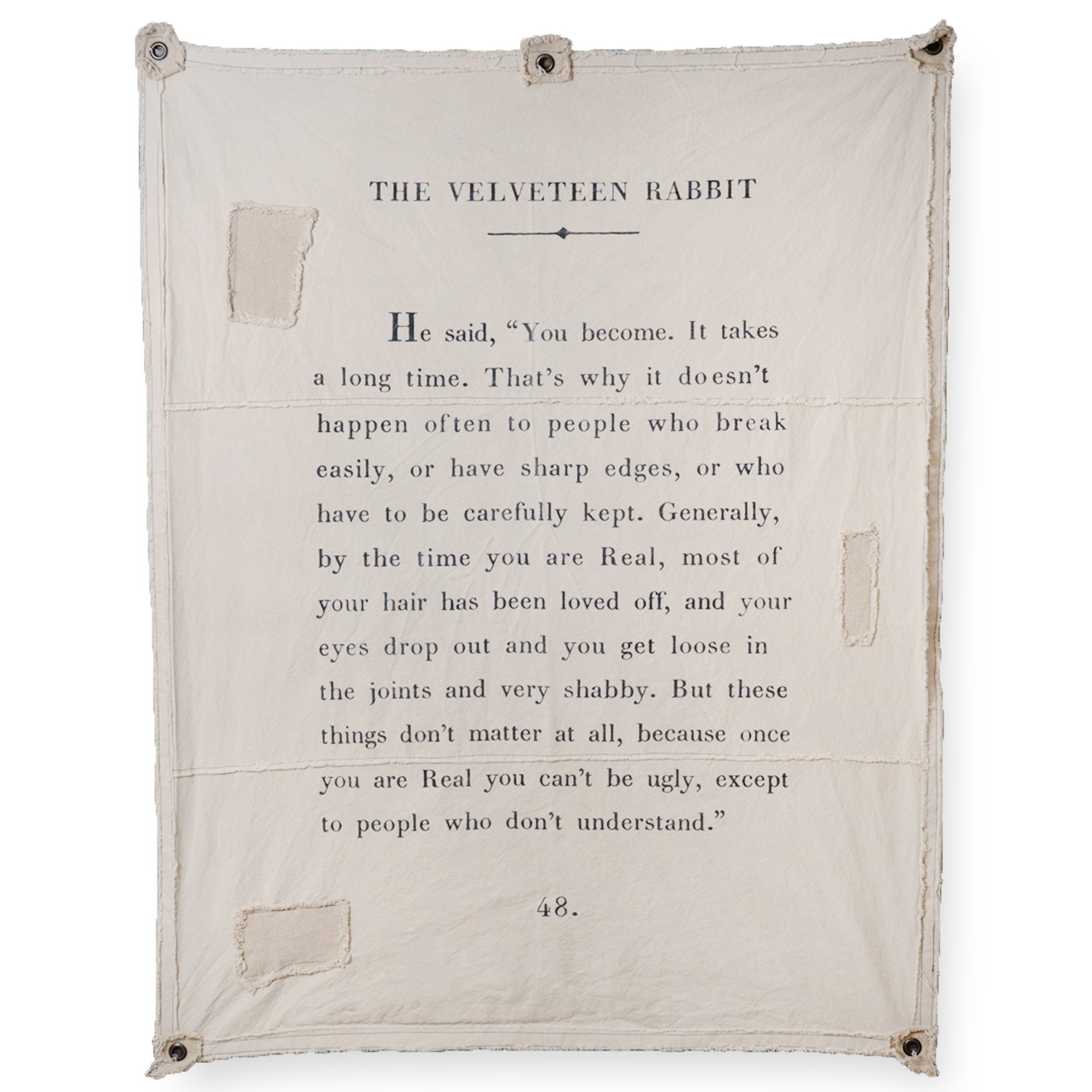 Canvas Wall Hanging - The Velveteen Rabbit - 46” x 57