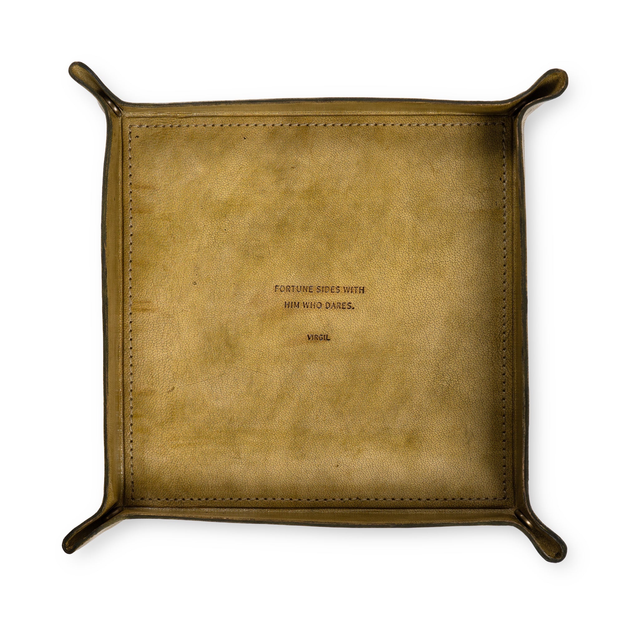 Fortune Sides With Him Leather Catchall