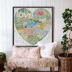 Choose Love Art Print in White