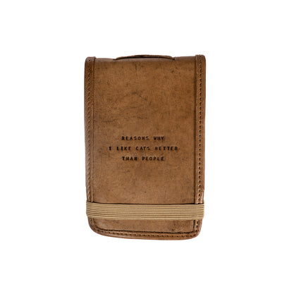 Mini Signature Leather Journals - Maple