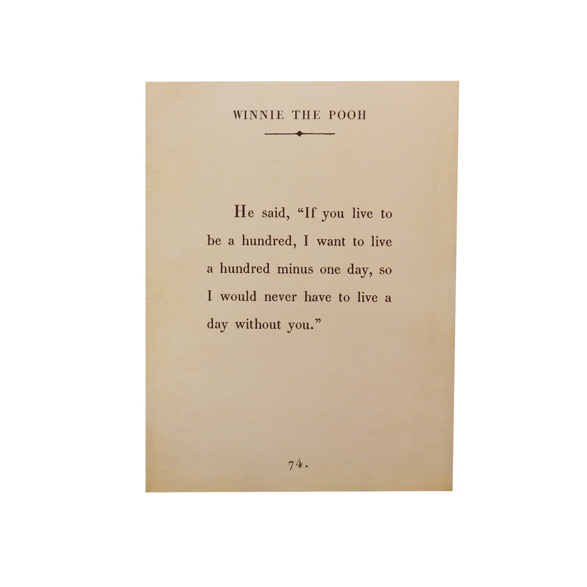Winnie The Pooh Book Collection Art Poster