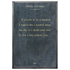 Winnie the Pooh Art Print - Grey Wood