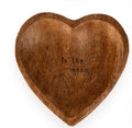 To The Moon Wood Heart Trinket Tray