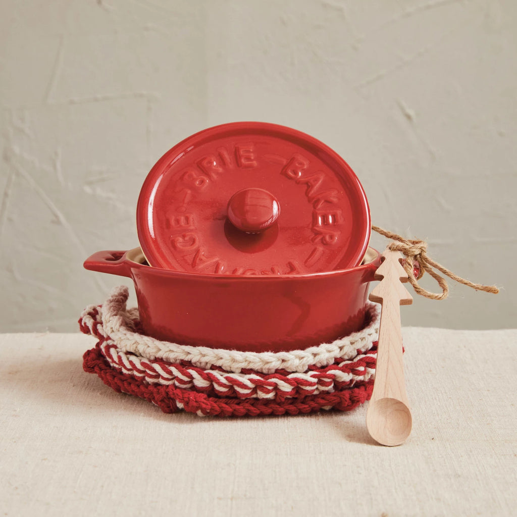 Stoneware Brie Baker - Red