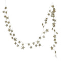 Glitter Paper Star Garland - Gold