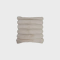 18" Square Faux Fur Pillow w Channel Stitch