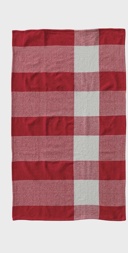 Woven Cotton Chenille Tea Towel