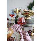 Ribbed Stemmed Wine Glass