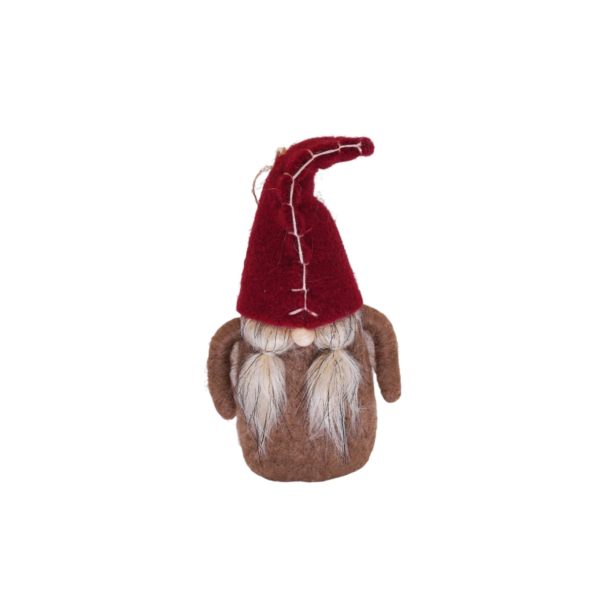 ***Felt Gnome Ornament with Maroon Hat