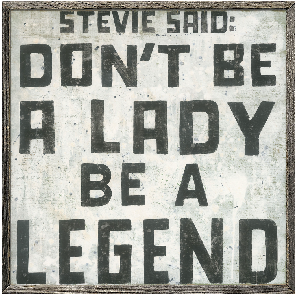Stevie (Grey Wood) - Art Print