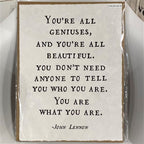 ***You're All Geniuses Handmade Paper Print - 12x16
