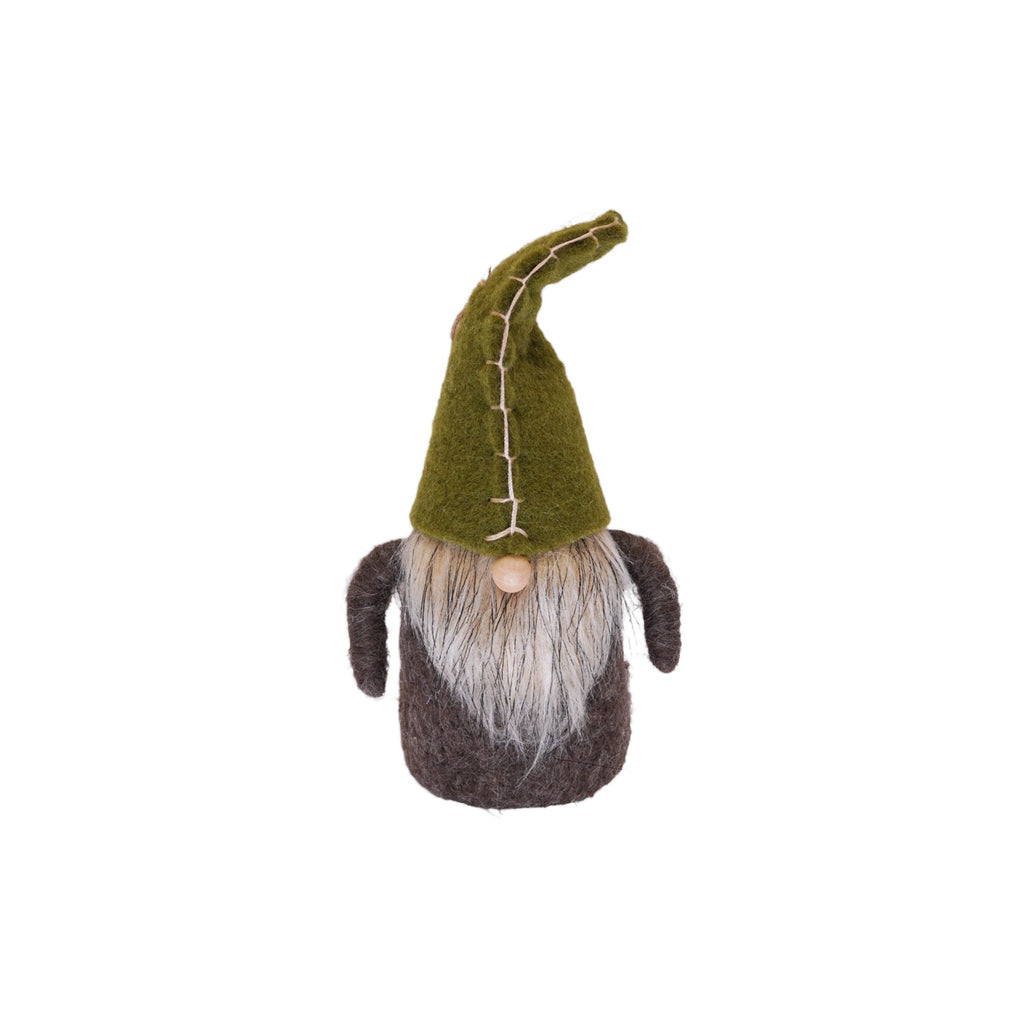 ***Felt Gnome Ornament with Green Hat